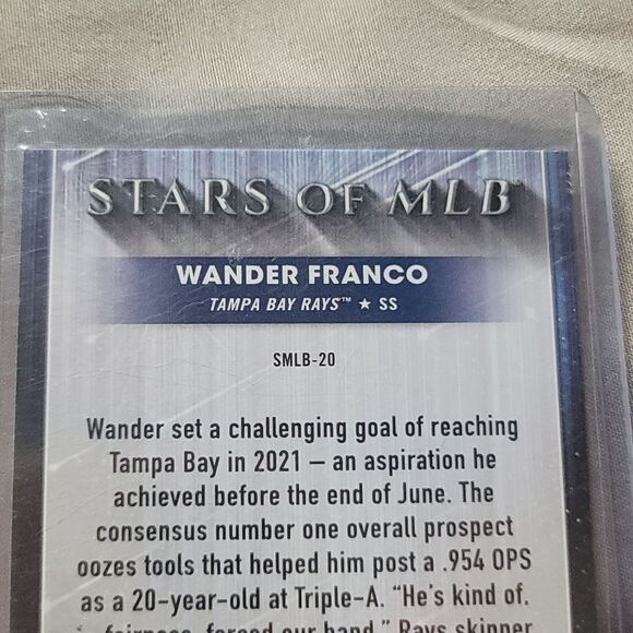 2022 Topps Stars of MLB Wander Franco Tampa Bay Rays holographic rookie card - Picture 9 of 13